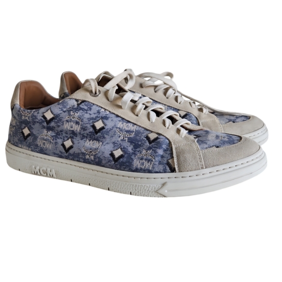 MCM Men's Terrain Derby Monogram Low Top Sneaker - Picture 6 of 11